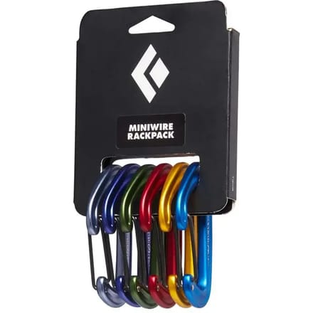 Black Diamond Mini Wire Karabijnhaak 6 Eenheden Veelkleurig