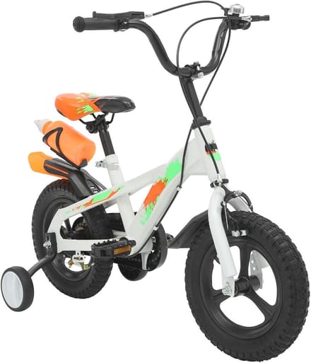 Kinderfiets - Loopfiets - Leren Fietsen - Groeivriendelijk Design - 12 inch - Wit