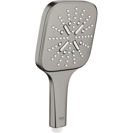 GROHE Rainshower SmartActive Cube 130 Handdouche - 3 straalsoorten - hard graphite geborsteld - 26582AL0