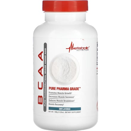 Metabolic Nutrition, BCAA, Zonder smaak, 3.52 oz (100 gr)
