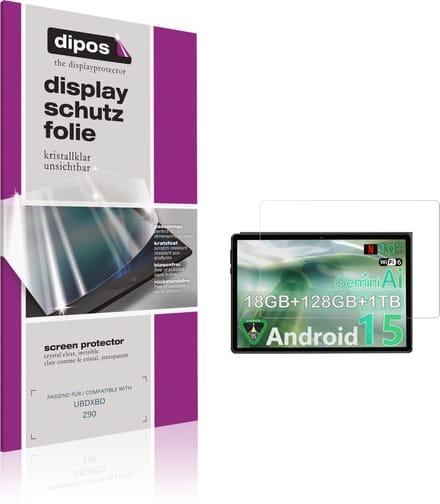 dipos – 2x Beschermfolie geschikt voor UBDXBD Z90 | Krasbestendige & heldere Screenprotector Ultra-Thin