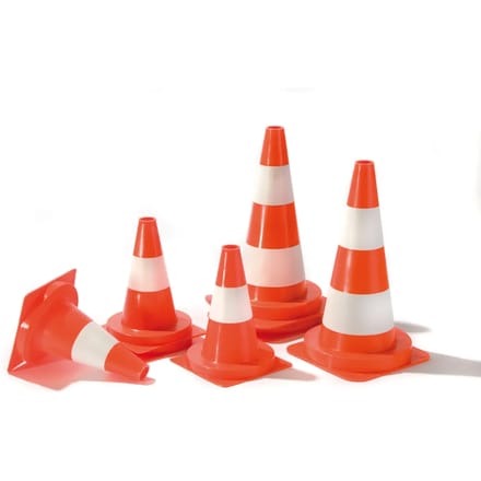PVC-markeerconen met strepen Kuebler Sport