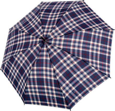 doppler Paraplu Fiber Golf Flex Automatic Check Umbrella Blue / Ecru Paars