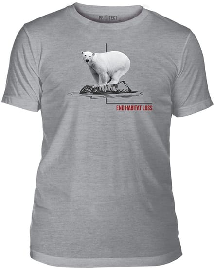T-shirt End Habitat Loss Polar Bear Tri-Blend L