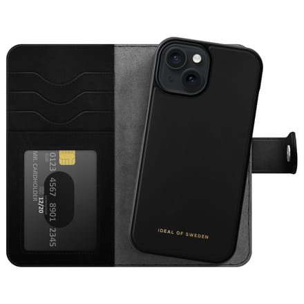 iDeal of Sweden Magnet Wallet+ Bookcase geschikt voor Apple iPhone 15 - Black