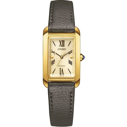 Citizen L EW5622-09P Horloge - Leer - Grijs - Ø 22 mm