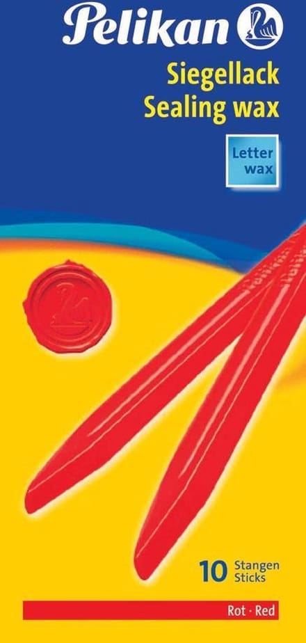 Zegellak pelikan rood - 10 stuks