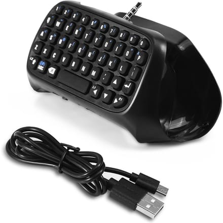 Mini Clavier de Jeu Bluetooth Sans Fil Chatpad pour Manette PS4