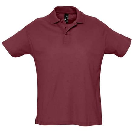 SOLS Heren Zomer II Poloshirt (Bourgondië)