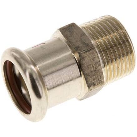 Perskoppeling - 22mm Persmof & R 3/4'' Buiseinde - Koperlegering