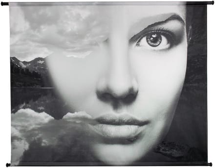 HD Collection Wanddoek Face Mountain 146x3x110cm