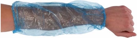 TWINS wegwerp mouwovertrek blauw PE 20 my per 100 stuks