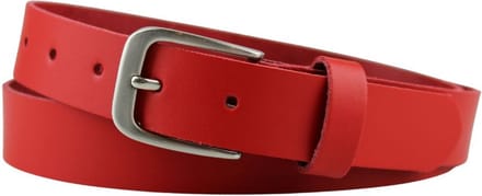 Fana Belts Leren Riem Rood - Nette Broekriem - Riem Heren - Taillemaat 90