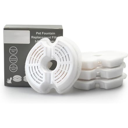 Vervangende cartridge voor waterdispenser voor huisdierenkatten 4Pcs/Set wit