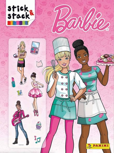 Barbie Mattel Stickerboek met herbruikbare Stickers | 22 x 30 cm