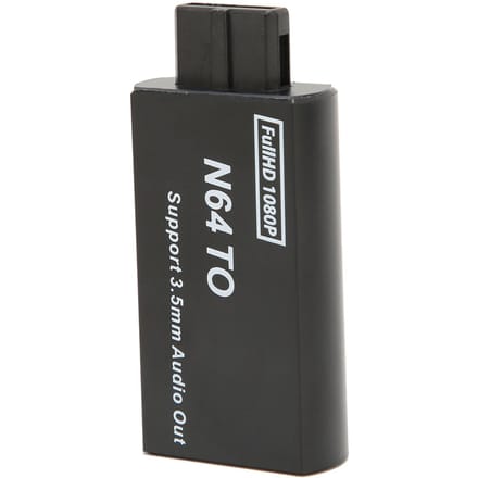 pour Convertisseur N64 vers Interface Multimédia HD 1080p Support PAL NTSC Adaptateur de Jeu Vidéo avec 3,5 mm gray