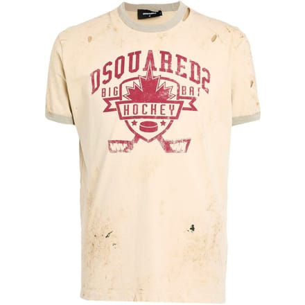 Dsquared2 Hockey Design Champagne T-shirt