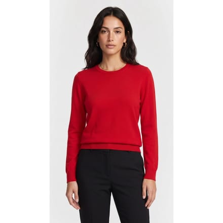 Brooks Brothers Wool Crewneck Sweater Red Größe: M | Pullover Outlet | Damen | Rot