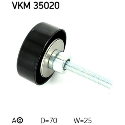 Rondsel/geleiderpoelie, V-ribbelriem SKF VKM 35020
