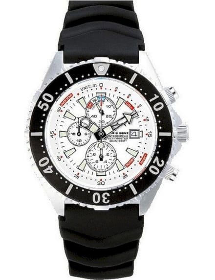 Chris Benz Duikerhorloge Depthmeter Chronograaf CB-C300-W-KBS