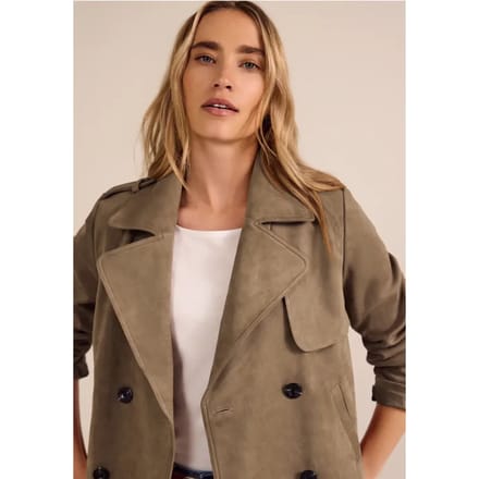 Korte trenchcoat
