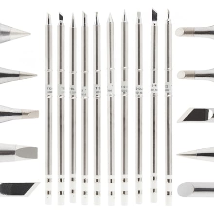 TECHREBAL T12 - Soldeerpuntenset - Wkuilt-in Heater - 10 Stuks - Precisiewerk