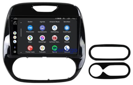 CarPlay autoradio geschikt voor Renault Captur | 2017 t/m 2019 | Android 13 | Draadloos Apple CarPlay & Android Auto | 2GB + 32GB | QuadCore processor | Denago DNG-A246 | 2025 model | 2017 2018 2019 | Bluetooth & Wifi