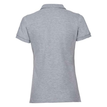 Russell Dames/Dames Piqué Stretch Poloshirt (Licht Oxford)