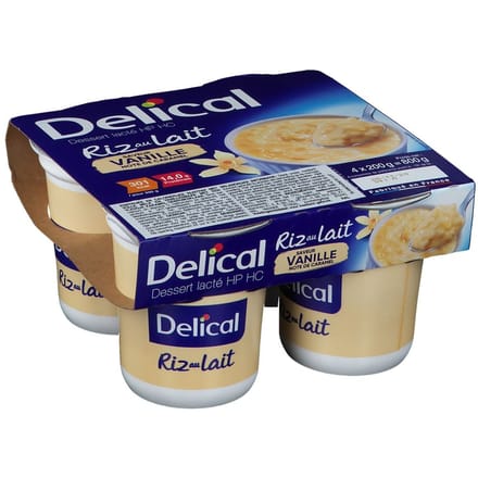 Delical Rijstpap Vanille 4x200 Beslag