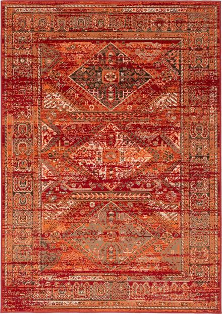 Pergamon Vloerkleed Designer Pop-Vintage Oosterse rand
