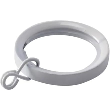 Decomode - Gordijnring - Metaal - Wit Hoogglans - Dia. 20mm - 10 Stuks