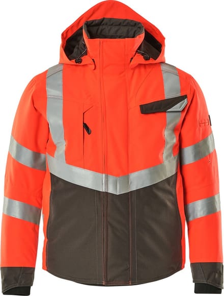 Mascot Safe Supreme Winterjas 15535-231 - hi-vis rood/donkerantraciet - L