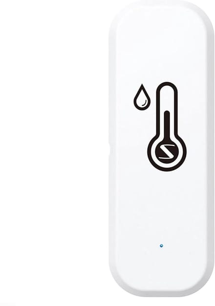 Slimme Vochtigheidssensor - Hygrometer Sensor - Klimaat Bewaken - App Meldingen - 71 x 25 x 20 mm - Wit