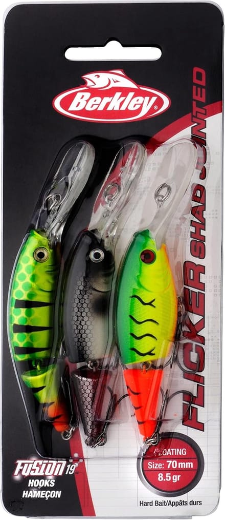 Berkley Flicker Shad Kunstaas - 70mm - Assorti - 3 Stuks