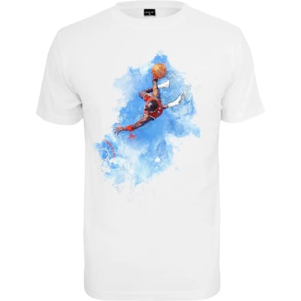Mister Tee - Basketball Clouds Heren Tshirt - L - Wit
