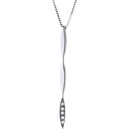 Ketting Diamonds 0.020 Cts Wit Goud 18 Karaat