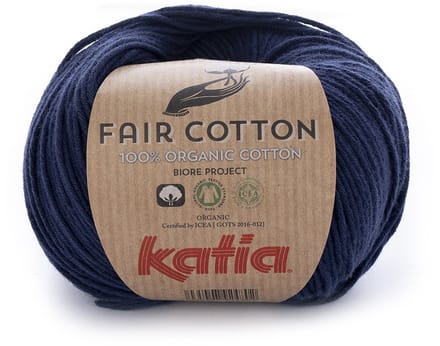 Katia Fair Cotton - 05 marineblauw - Biologisch Katoengaren