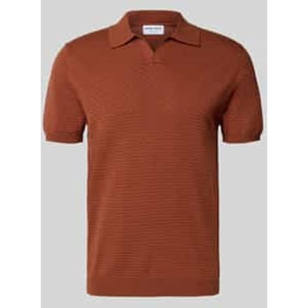 Poloshirt met geribde boorden