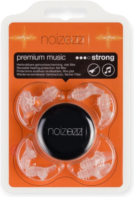 Noizezz - Strong - Gehoorbescherming met vlakke demping rond 21 dB - 4 paar