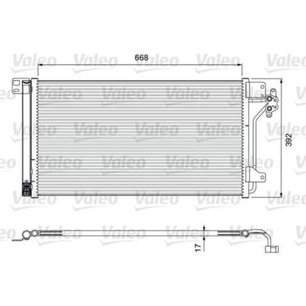 Condensator, airconditioning VALEO 814015