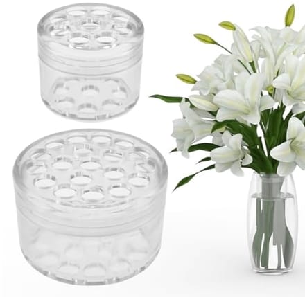 Spiraalvormige bloemstengelhouders - Set van 2 voor elegante bloemschikkingen