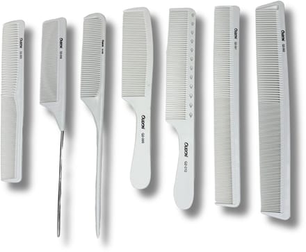 Guardian Beauty Kamset - Carbon Kam - 7 stuks - Haarstylingtools - Wit