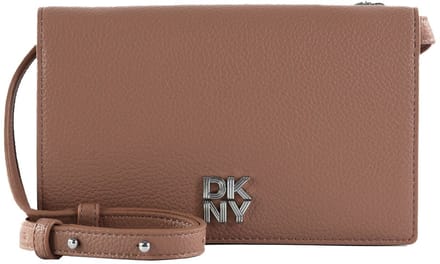 DKNY schoudertas portemonnee Etta Crossbody Wallet Hot Cocoa terracotta