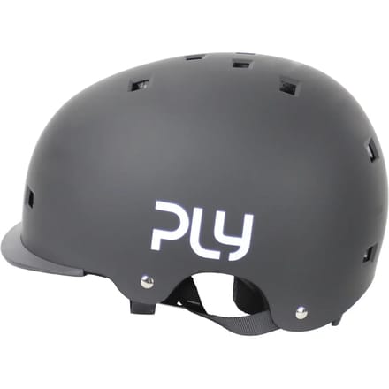 PLY - Plain - Skatehelm - Zwart - 55-58cm (M)