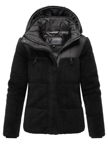 Marikoo dames teddy puffer jas met capuchon – model Kaguraa
