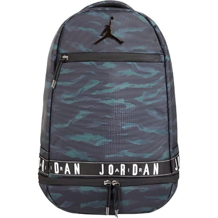 Sac à dos Jordan en polyester Unisexe Noir Vert ONESIZE gray