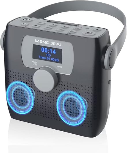 Draagbare CD Speler met Bluetooth en FM Radio Functie