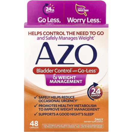 Bladder Control® met AZO, Go-Less® en Gewichtsbeheersing, 48 capsules