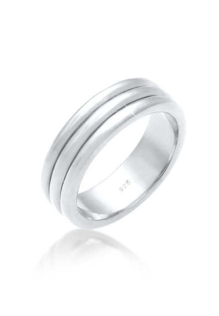 Elli PREMIUM - Ring - Dames Band Koppel Huwelijksceremonie Basic Minimaal Elegant van 925 Sterling Zilver - Dames