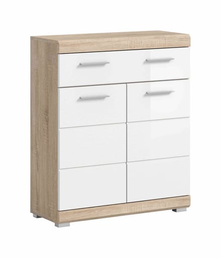 Lambada staande kast breed wit hoogglans MDF TZ wit NB - 31x74x88cm